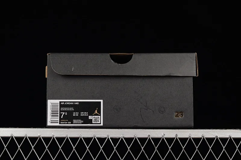 All categories Air Jordan Jordan series basketball shoes Air Jordan 1 Mid Air Jordan 1 Mid "PS5" AJ1 Joe 1 theme video game black and white gray mid-top basketball shoes 554724-129